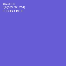 #675CD6 - Fuchsia Blue Color Image